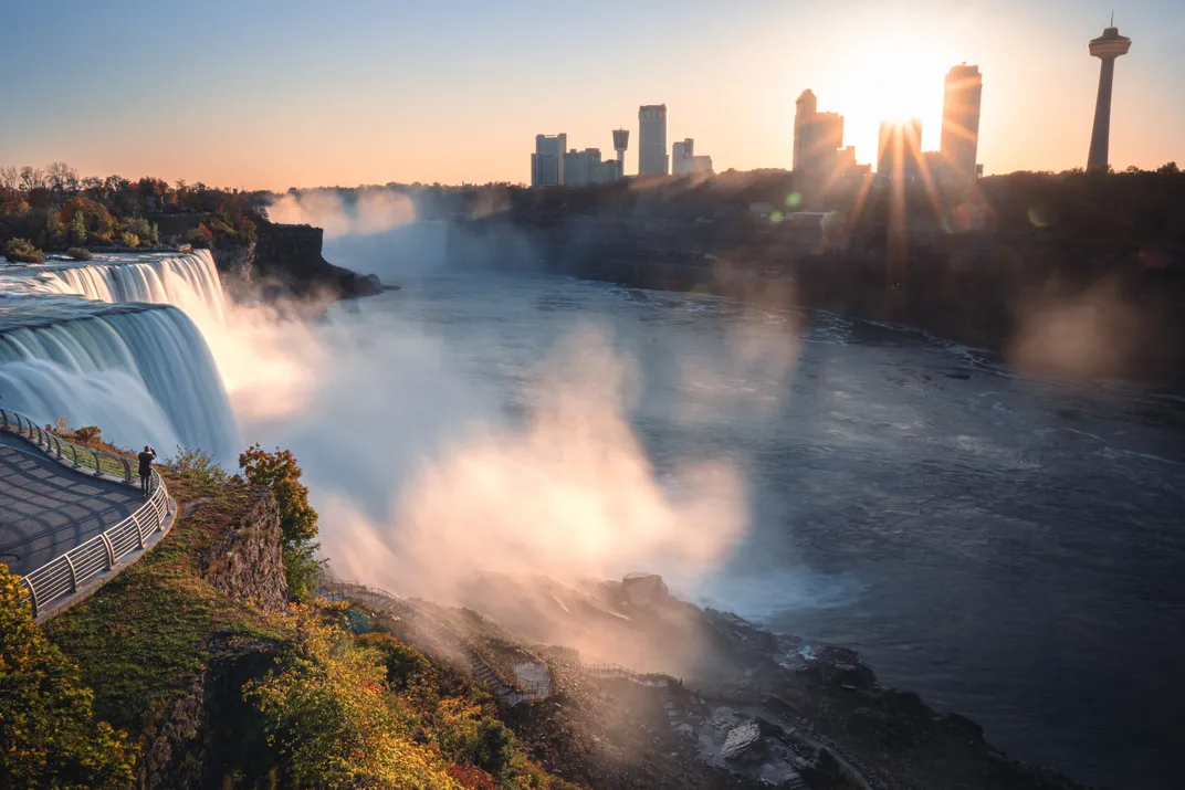 Niagara Falls at sunset