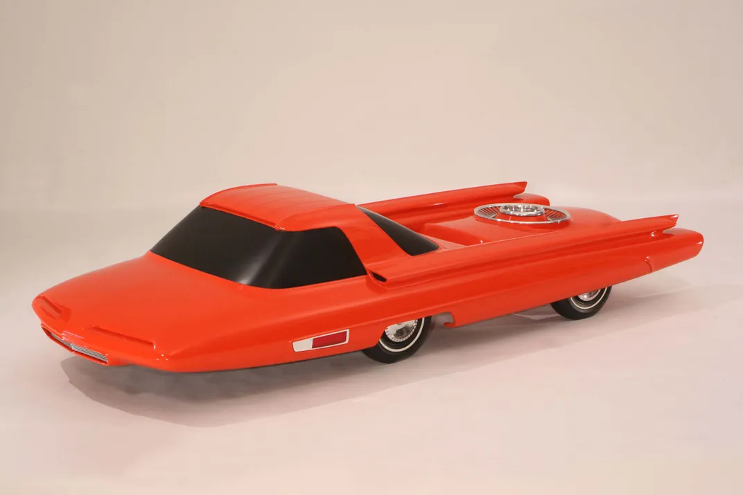 A three-eighths scale model of the Ford Nucleon