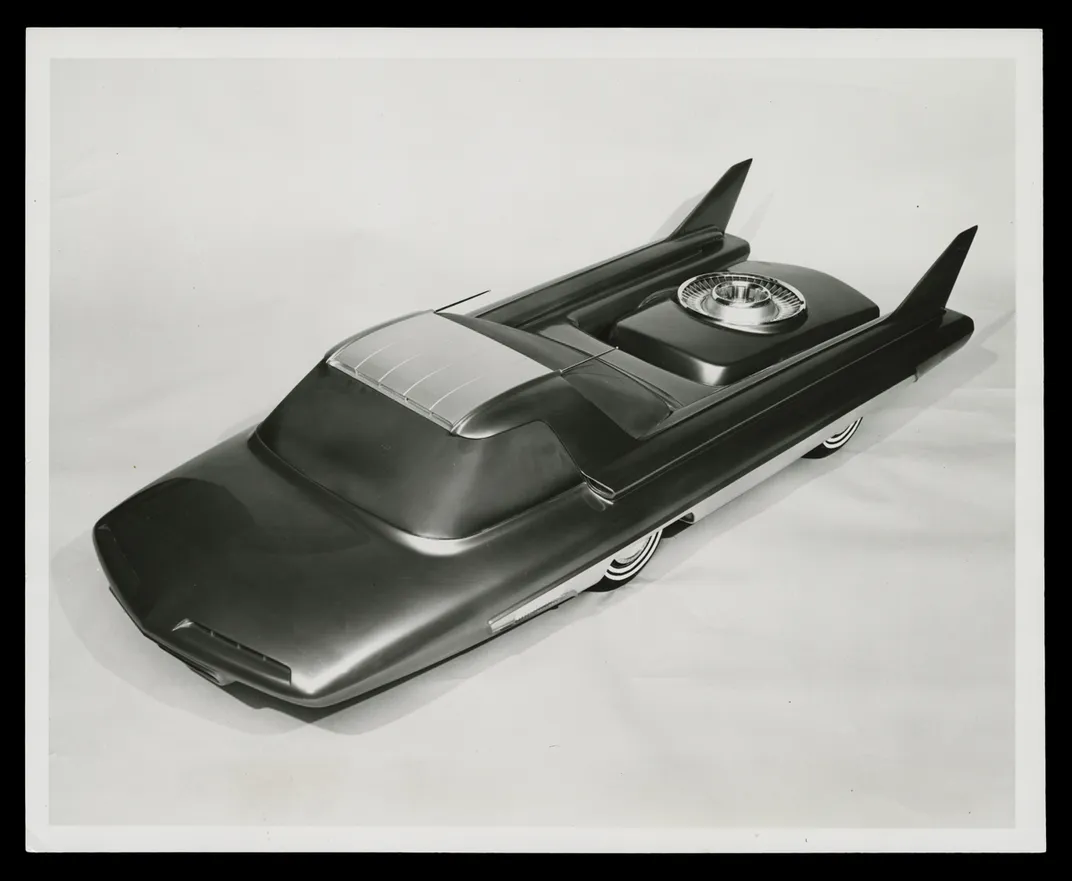 A three-eighths scale model of the Ford Nucleon