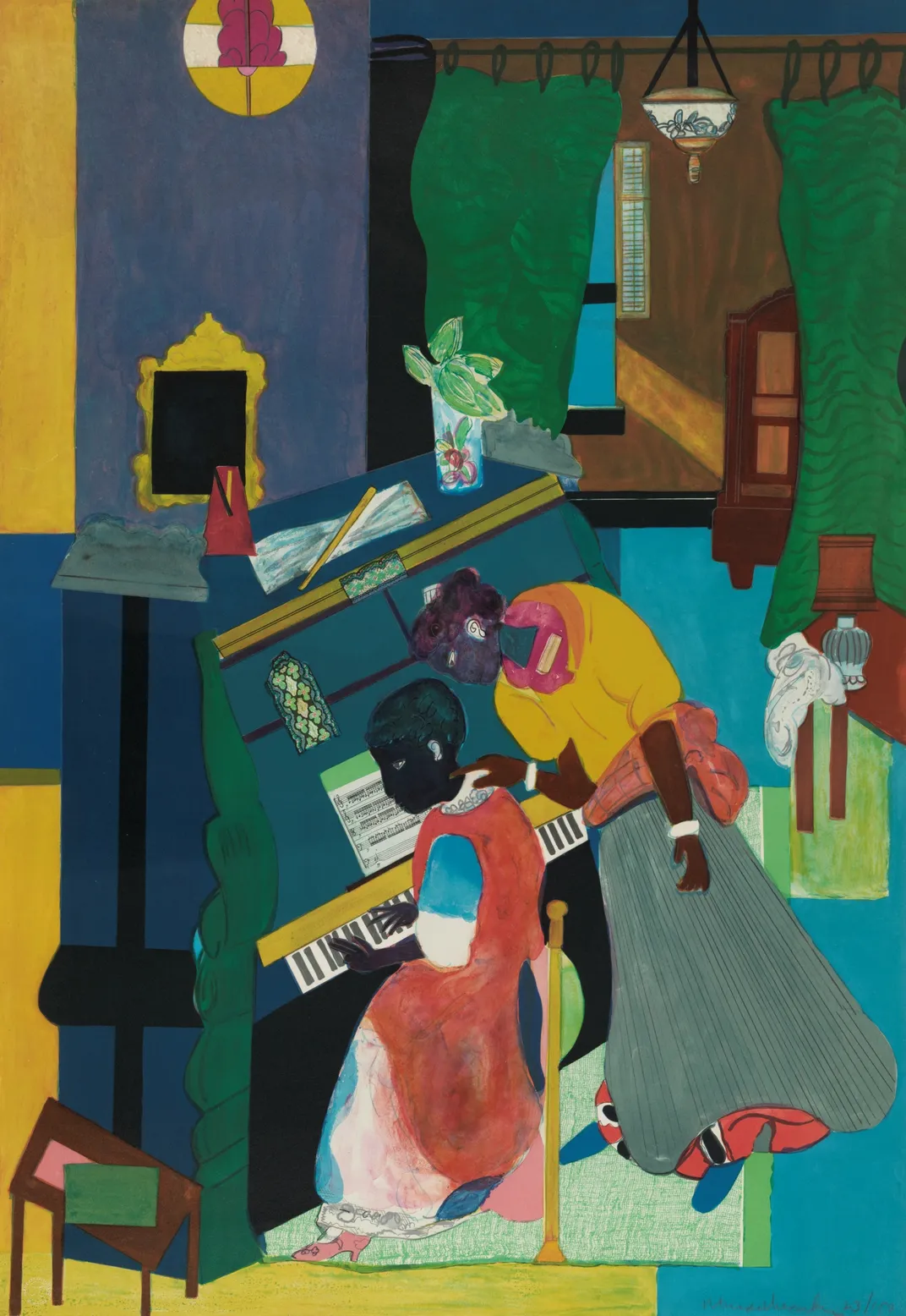 The Piano Lesson (Homage to Mary Lou), Romare Bearden, 1983