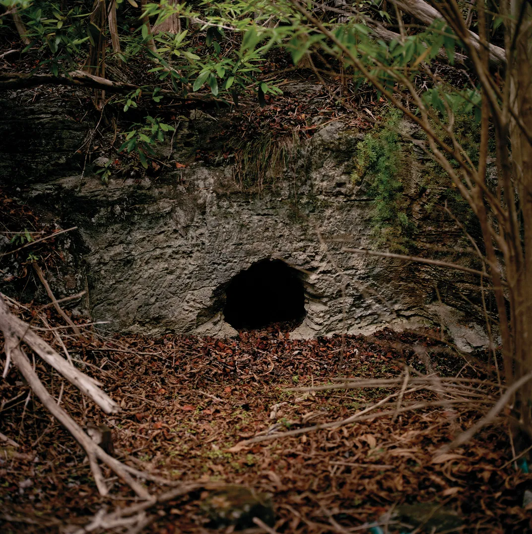 Archaeologists believe the “three kings,” who first arrived on the Sea Venture and later decided to stay in Bermuda, used this hearth carved out from the back wall of a home.