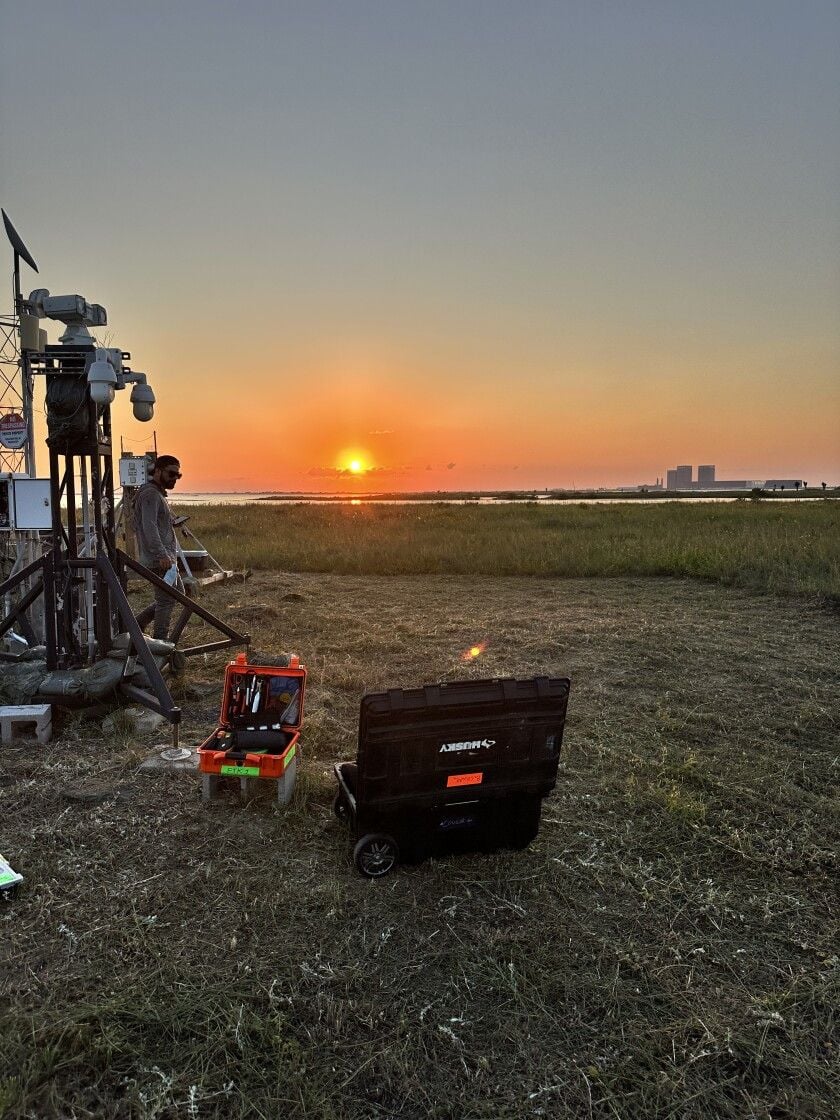 acoustical instruments around the launch site