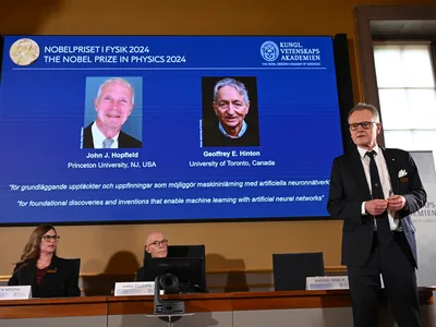 John Hopfield and Geoffrey Hinton won the Nobel Prize in Physics for their work on artificial neural networks and machine learning.