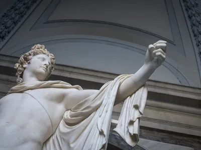 The seven-foot-tall Apollo&nbsp;Belvedere&nbsp;is thought to be a Roman copy of a Greek statue.