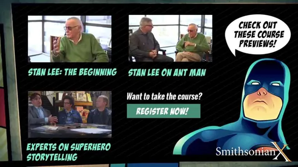 Preview thumbnail for SmithsonianX Superhero Stan Lee Course: Behind The Scenes